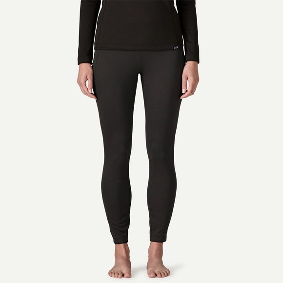 Patagonia Women's Capilene® Midweight Bottoms Base Layer Black Size Small EUC - Picture 2 of 8